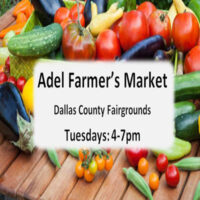 Adel Farmers Market Tuesdays at Fair Grounds