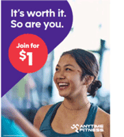 Anytime Fitness 1 dollar Signup