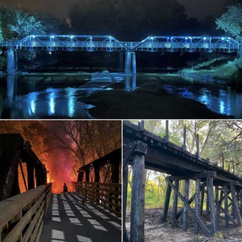 Adel Bike Trail Bridge.
