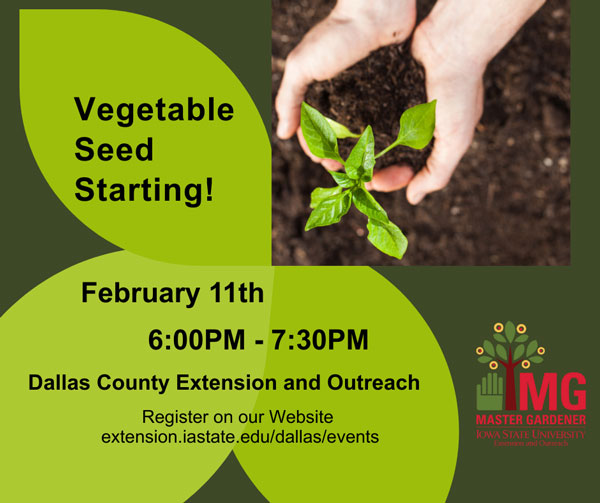 Master Gardener Seed Starting Class February 11th
