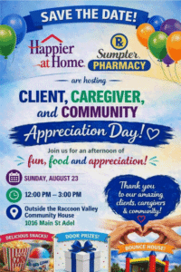 Client Caregiver and Community Appreciation Day Aug 23 Adel Iowa