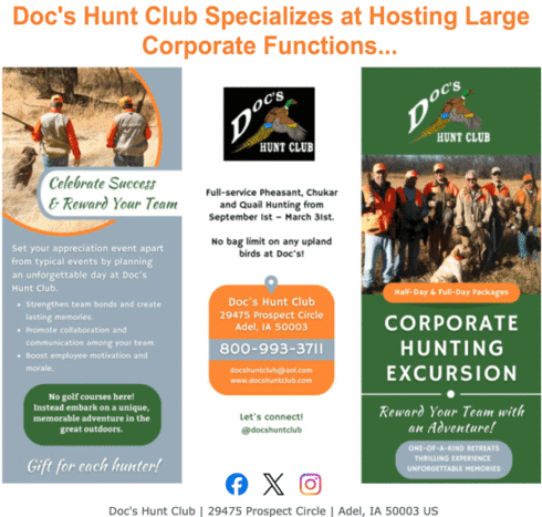 Doc's Hunt Club Corporate Retreat